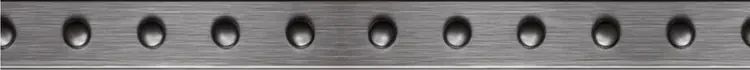 metal border with rivets