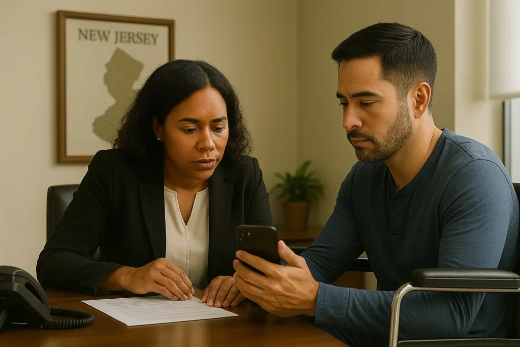 rideshare accident victim in wheelchair with new jersey personal injury lawyer