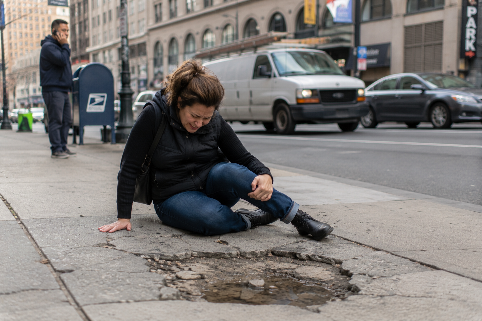 Trip and Fall on a Philadelphia Sidewalk or Pothole Can You Sue the City